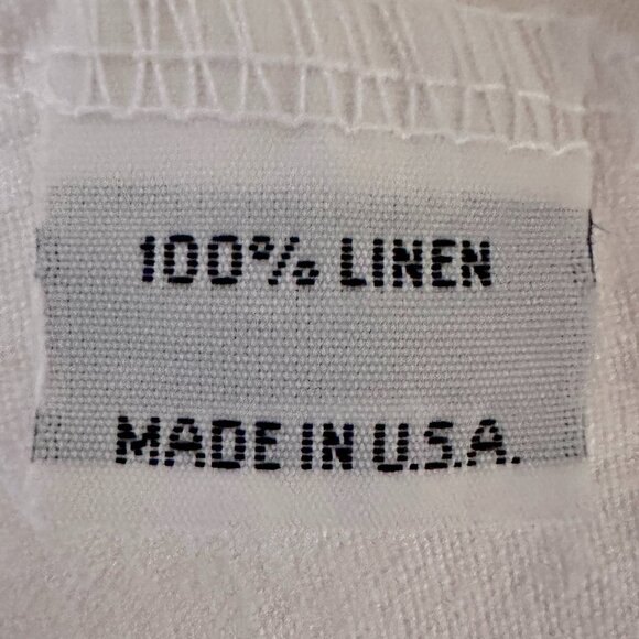 Bryn Walker Women's 100% Linen Boxy Oversized Tunic Top Size XS White Lagenlook - Picture 6 of 9